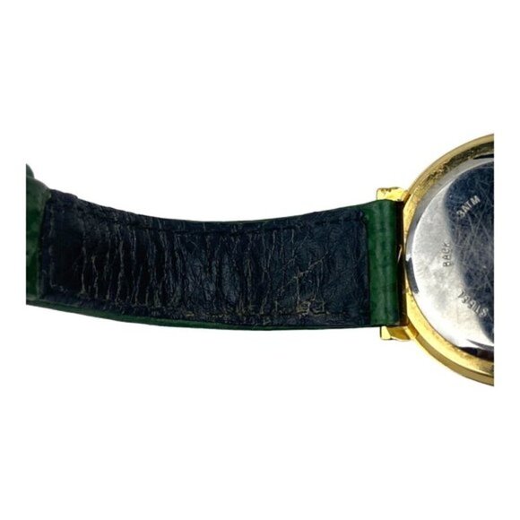 RODANIA Women's Vintage Stainless Steel Back Swiss Made Quartz Watch Green Strap - Picture 11 of 16